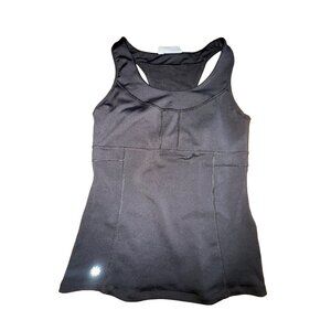 Athleta Tennis Racerback Black Support Compression Tank - Small